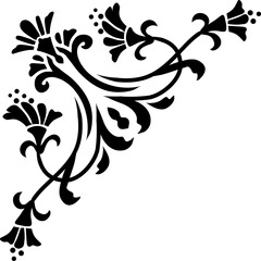 Victorian flourish adornment decorative corner