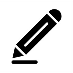 pencil icon education symbol logo template simple design element