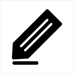 pencil icon education symbol logo template simple design element