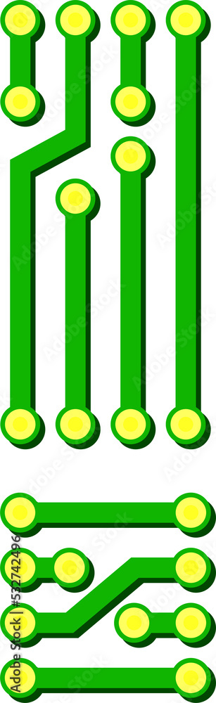 Poster exclamation mark attention sign computer data font