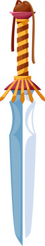 Magical cartoon glaive sword two-sided blade