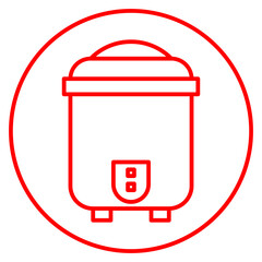 Obraz premium rice cooker icon