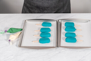 Mermaid cakesicles