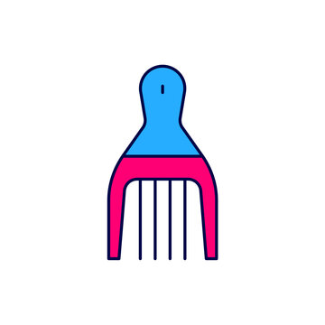 recommend clip art: Filled outline Barrette icon isolated on white background. Vector