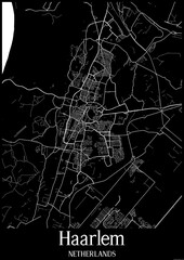 Black And White City Map