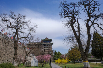 watch tower and old wall of ming dynasty
