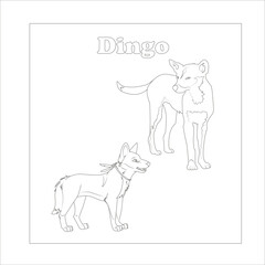 funny animal coloring page for kids 