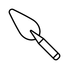 Cement spoon icon. Vector illustration