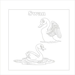 funny animal coloring page for kids 