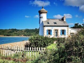 Un phare en Bretagne, France
