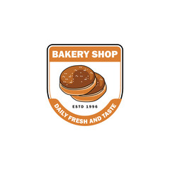 Bakery logo template design vector