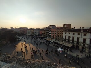 Fototapeta premium View of famous amphitheater Arena in Verona city, Italy