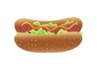 Fast food vector isolated on white background. cheese burger, hotdog, donuts, french fries and soft drink cup. realistic style vector illustration