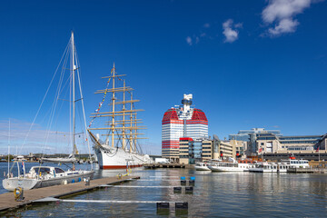 Viking is a four-masted steel barque, built in 1906 by Burmeister & Wain in Copenhagen, Denmark.  at Lilla Bommen, Gothenburg,Sweden,Scandinavia,Europe,Taken in sept. 2022