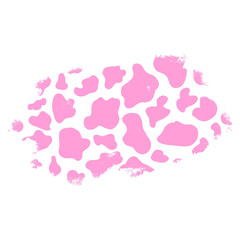 Fototapeta premium Pink Cow Print Splash