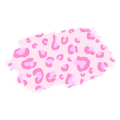 Pink Leopard Print Splash