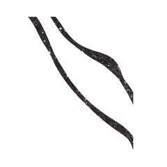 Black Glitter Decorative Lines