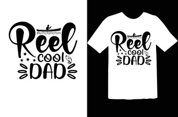 Reel cool dad svg design