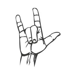 Dactylology Sign Language ILY