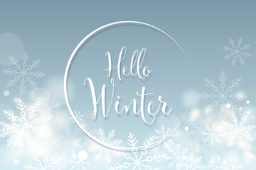 winter snowflakes shape - snow design element - christmas snowfall happy new year theme