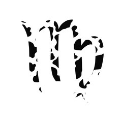 Virgo Cow Print Zodiac Sign