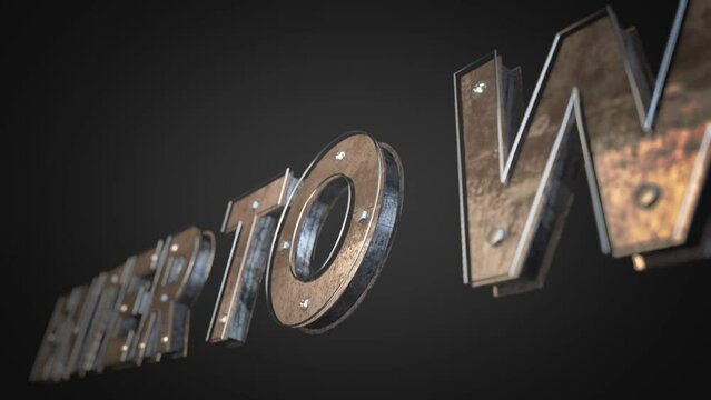 Enter to win - industrial text video animation. High quality MP4 video intro outro.
