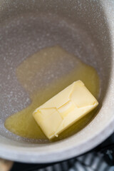 Melting unsalted butter