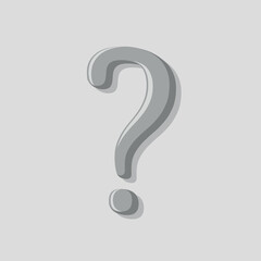 Question mark sign. Vector illustration, Information symbol on a clean style. Calligraphic. illustration.