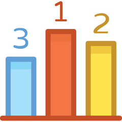 Position Podium Vector Icon 
