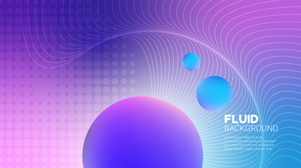 Modern Trendy fluid gradient background, colorful abstract liquid 3d shapes. Futuristic design wallpaper for banner, poster, cover, flyer, presentation, advertising, landing page
