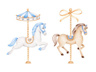 Carousel horse.Merry go round © Victoria