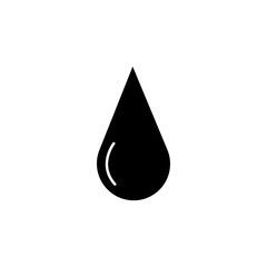 Graphic flat water droplet icon for your design and website