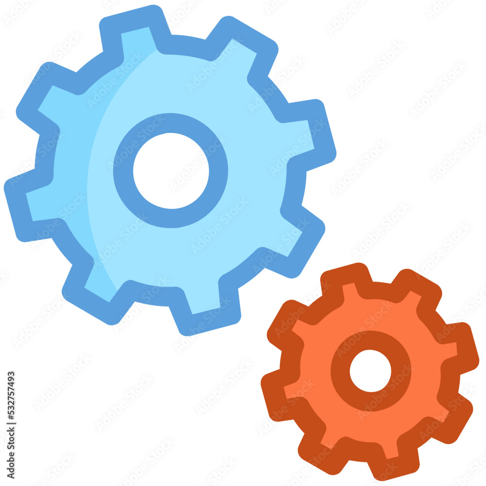 Canvas Prints cog vector icon