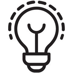 Light Bulb Vector Icon
