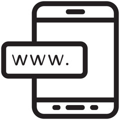 Mobile Internet Vector Icon