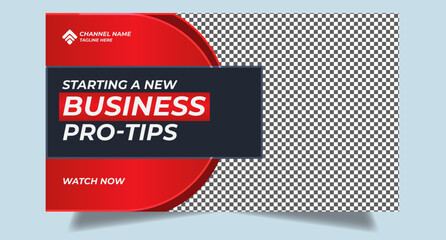 Fully editable youtube thumbnail design for any youtube videos customizable video thumbnail design video cover modern trendy new style thumbnail template for social media concept youtube thumbnail 