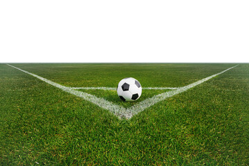 soccer stadium in summer with the with ball Free PNG background - corner kick