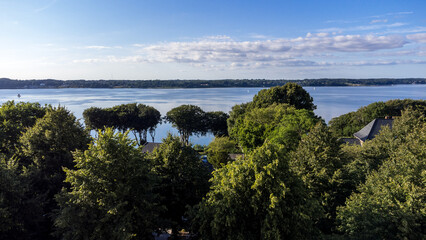 Obraz premium Solitude from the air with a view of the Flensburg Fjord on the Baltic Sea