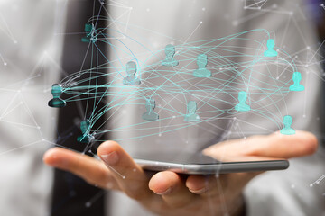 Concept of teamwork and partnership