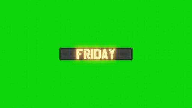 Cartel luminoso Black Friday croma led, 4K