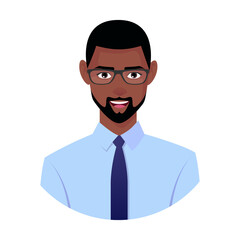 Male Office Worker Character Avatar
