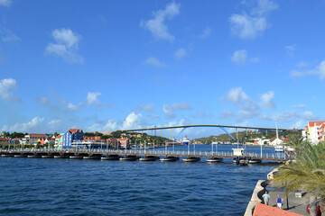 Fototapeta na wymiar willemstad city , Curacao Island , caribbean sea