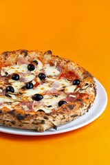 Pictures of Neapolitan pizza - obrazy, fototapety, plakaty