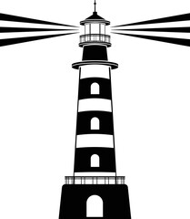 Lighthouse vector icon, eps 10