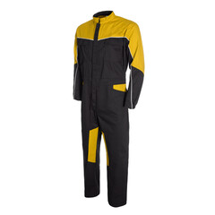 Black and yellow color work overalls