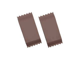 Transparent Glossy Foil Chocolate Bar Packaging Image