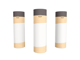 Transparent Cosmetic Foundation Pump Container Image