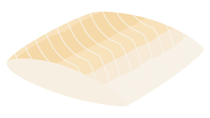 カレイの切り身のイラスト