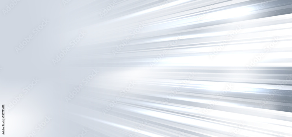 Poster abstract background diagonal speed motion light grey and white stripe lines.