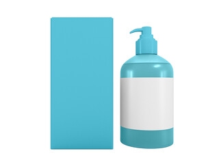 Transparent Skincare Lotion Bottle Image